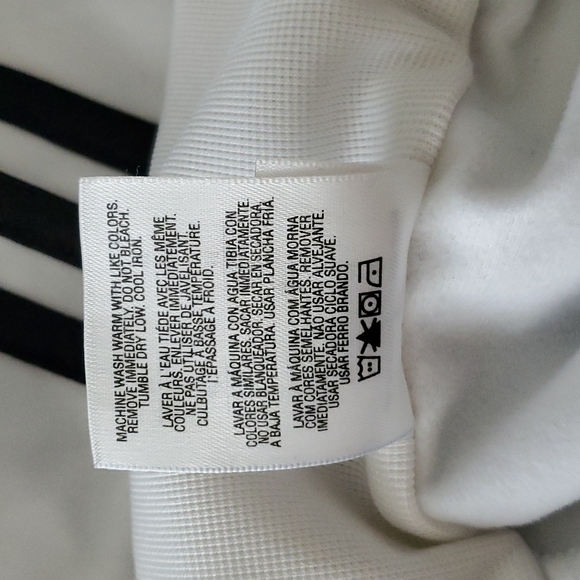 Adidas white track jacket, M - Picture 5 of 9
